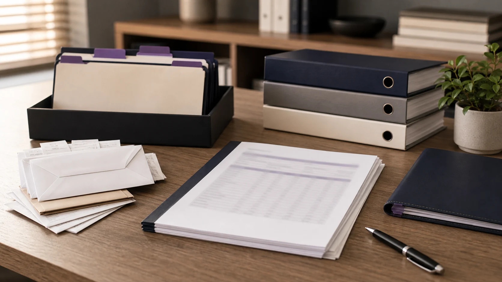 Finance workspace with adjustment cards, calculator, and SDE support files