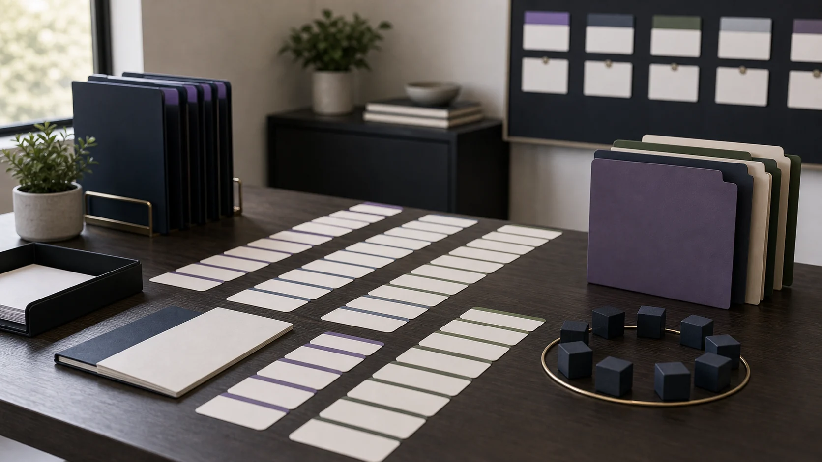 Customer retention board with stable account cards and durability materials
