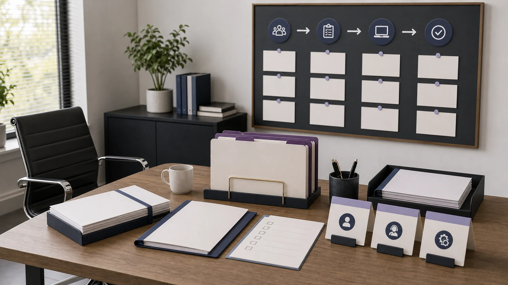 Onboarding workspace with launch steps, folders, and customer-start materials